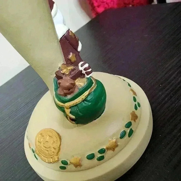 Vintage 1995 Brown Bag Cookie Art Stamp No. 11 Folk Santa Stars Toy Sack Bag - Picture 3 of 5